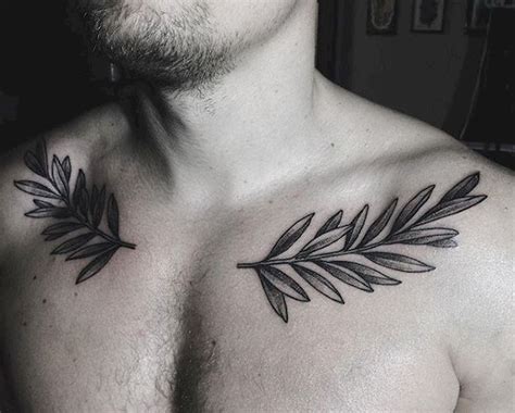 121 Beautiful Plant Tattoos Ideas you Must Try | Olive tattoo, Collar bone tattoo for men, Olive ...
