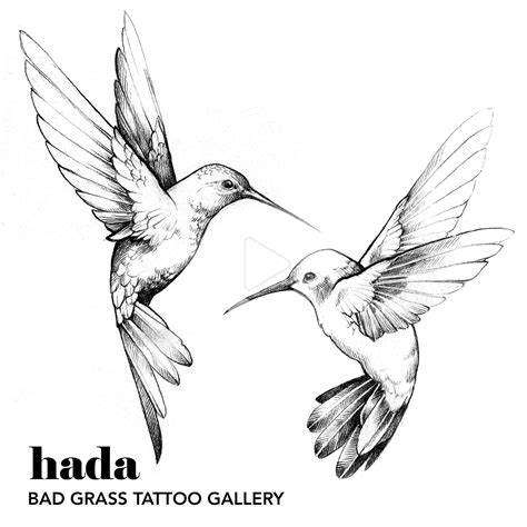 Colibris tattoo #birdtattooback Projet réservé - tattoo colibris - Hada Tattoo artwork ...