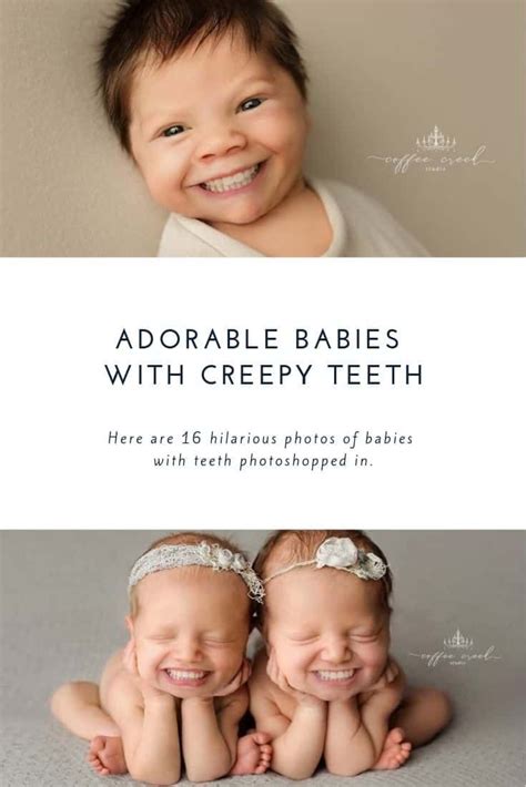 Just 16 Adorable Babies With Creepy Teeth | Teething baby humor, Baby facts, Funny babies