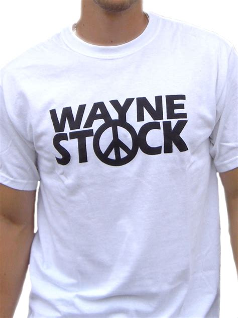 MyPartyShirt - Waynestock White T-Shirt Wayne's World Wayne Stock Movie ...