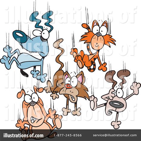 Raining Cats And Dogs Clipart #1045299 - Illustration by toonaday