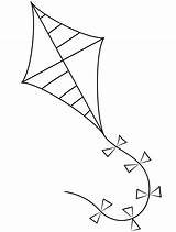 Kite coloring page  ColouringPages sketch template