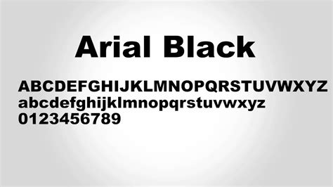 Arial Black font - Arial Black font download