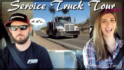 I Drove a Big Rig! // Service Truck Tour - YouTube