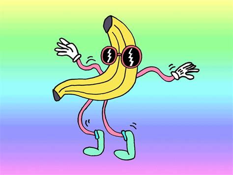 Banana GIF by Will Bryant - Find & Share on GIPHY