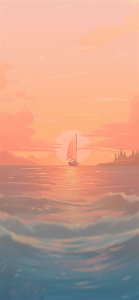 Sailboat at Sunset Summer Wallpapers - Sunset Wallpapers iPhone