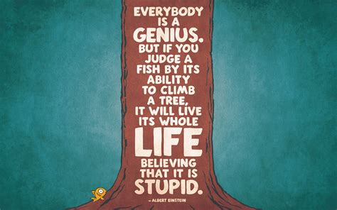 Pic of the Day - Albert Einstein Fish Quote - Listen. Learn. Love...