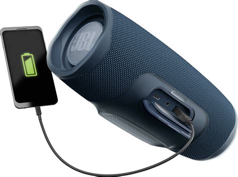 Enceinte Bluetooth JBL Charge 4 JBLCHARGE4BLU outdoor, étanche à l'eau ...