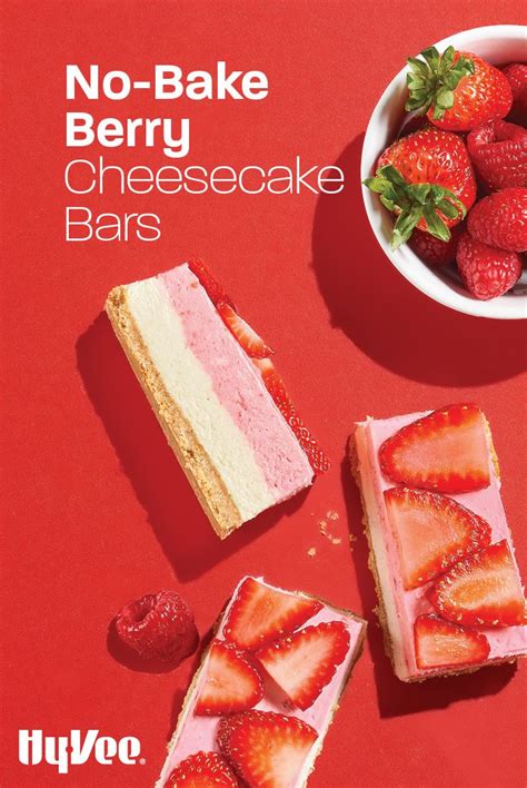 No-Bake Berry Cheesecake Bars | Recipe | Cheesecake bars, Snack bar recipes, Cheesecake bar recipes