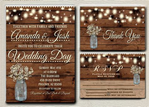 FREE 10+ Elegant Rustic Wedding Invitation Designs in MS Word | AI | PSD