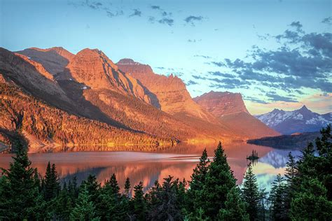 St Mary Lake at First Light Photograph by Jack Bell - Fine Art America