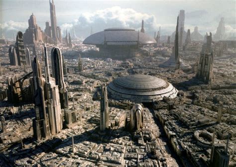 Galactic City (Corruscant). Concept art for Star Wars. Futuristic City ...