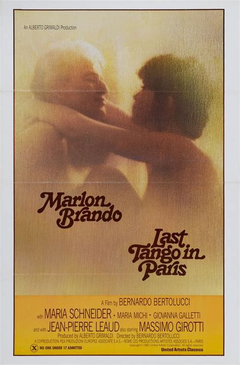 Last Tango in Paris Movie Poster (#1 of 3) - IMP Awards