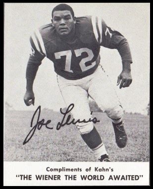 Joe Lewis - 1961 Kahns #18 - Vintage Football Card Gallery