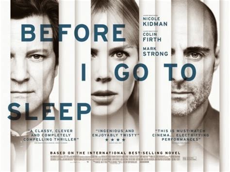 Before I Go To Sleep Trailer: Before I Go To Sleep Movie Poster