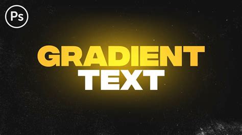 How to Make Gradient Text - Photoshop Tutorial - YouTube