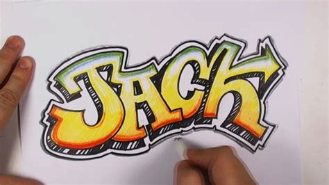 How to Draw Graffiti Letters - Jack in Graffiti Lettering | Graffiti drawing, Graffiti style art ...