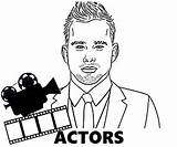 Famous People coloring pages celebrities sketch template
