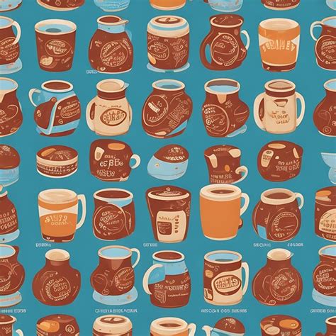 Premium AI Image | coffee mug pattern