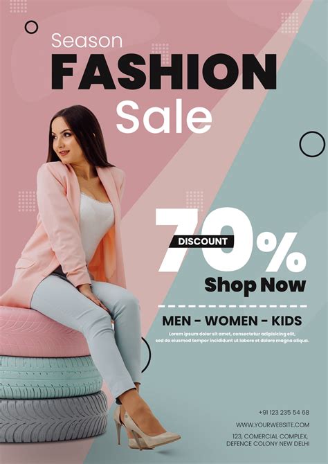 Season Fashion Sale Flyer Template PSD | FreedownloadPSD.com