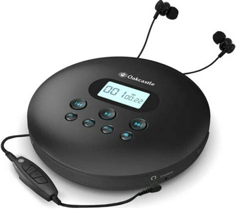 Oakcastle CD-100 Personal Retro Portable CD Player with Bluetooth Small Compact - Black for sale ...