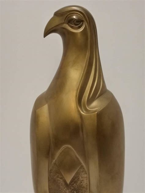 Bronze Falcon Sculpture For Sale at 1stdibs