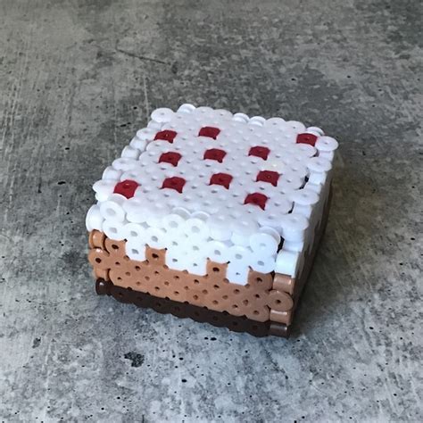 Perler Bead Minecraft Cake - Etsy