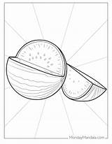 20 Watermelon Coloring Pages Free PDF Printables sketch template
