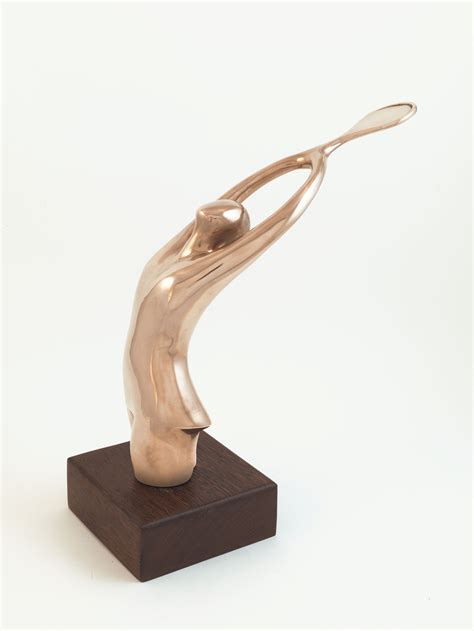 Julia Godsiff Sculpture - Tennis Player, The Slam (Bronze)