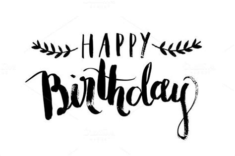 birthday calligraphy vector | Happy birthday calligraphy, Happy birthday hand lettering, Happy ...