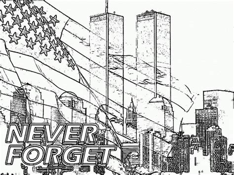 11th September World Trade Center Coloring Pages - Coloring Pages