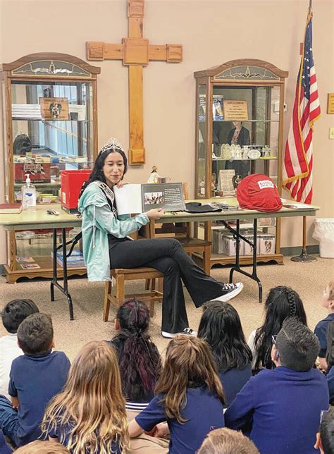 500 Festival princess visits St. Ambrose - Seymour Tribune