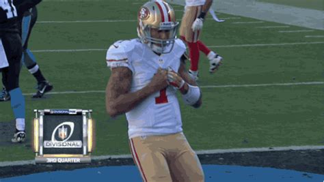 Colin Kaepernick Does Decent Cam Newton Touchdown Celebration ...