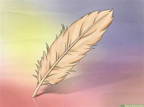 How To Draw A Indian Feather Step By Step