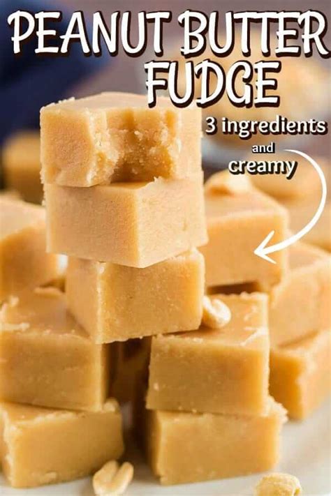 3 Ingredient Peanut Butter Fudge Recipe is the best of all worlds. It's ...