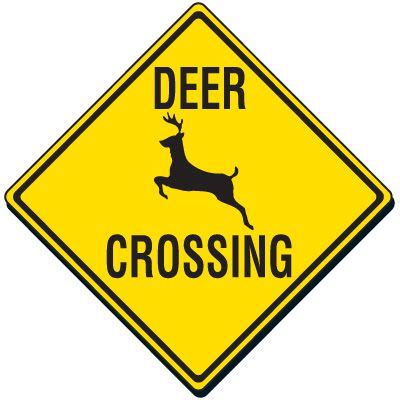 Deer Crossing Sign | Emedco