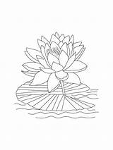 Pisces Flower Water Lily Coloring Pages & book For Kids sketch template