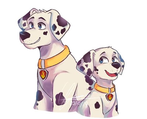 MARSHALL by MilkyMatsu02 | Dog drawing, Furry art, Paw patrol characters