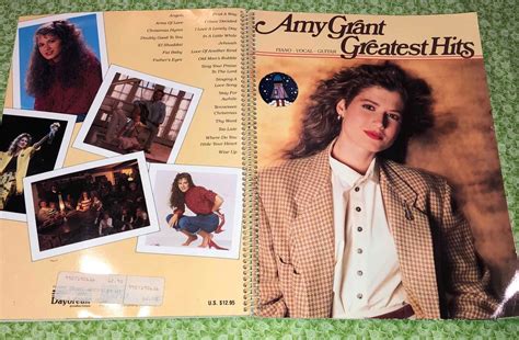 AMY GRANT GREATEST Hits Spiral Music Song Book With Rich - Etsy