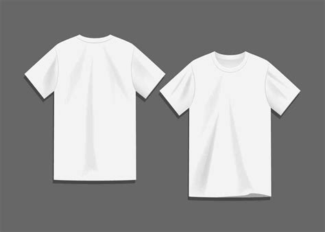 White Blank T-shirt Template Vector | Plain white t shirt, T shirt ...