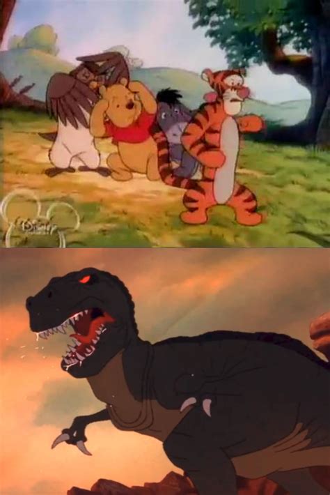 Tigger Protect His Friends from Sharptooth by joseluislobatohumane (DeviantArt stuff) | Fan art ...