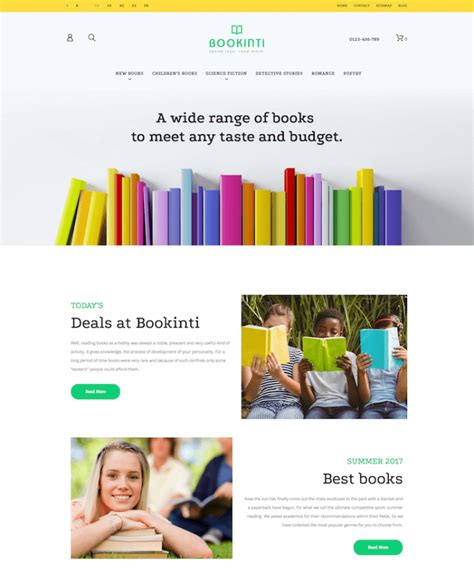 20 Best Book Website Templates 2024 | Begindot