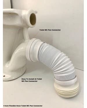 4 Inch Flexible Hose Toilet WC Pan Connector