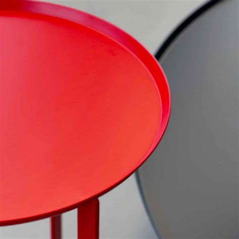 Round Coffee Table Outdoor Living Room Modern Design in Metal