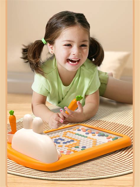 Children's Magnetic Drawing Board With Rabbit Shape To Exercise Concentration And Intelligence ...