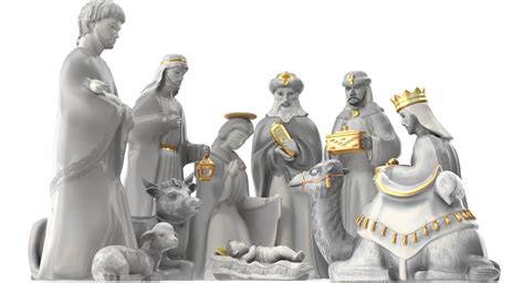 Nativity set 3D model - TurboSquid 1229384