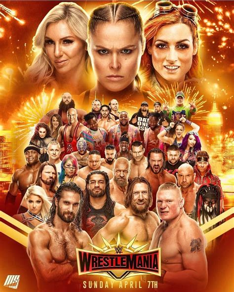 WWE WRESTLEMANIA 35 POSTER | Wrestlemania 35, Wrestlemania, Wwe ppv