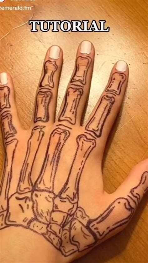 skeleton hand tutorial in 2021 | Skeleton hand tattoo, Tattoos, Hand tattoos