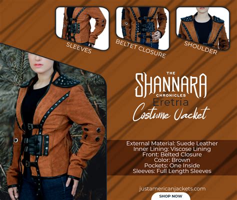 The Shannara Chronicles Eretria Costume Jacket - Just American Jackets