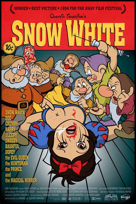 PopArt Movie Mashup: Pulp Fiction - Snow White by Bergie81 on DeviantArt